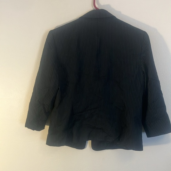 Ann Taylor Charcoal Pinstripe Blazer - Picture 2 of 3